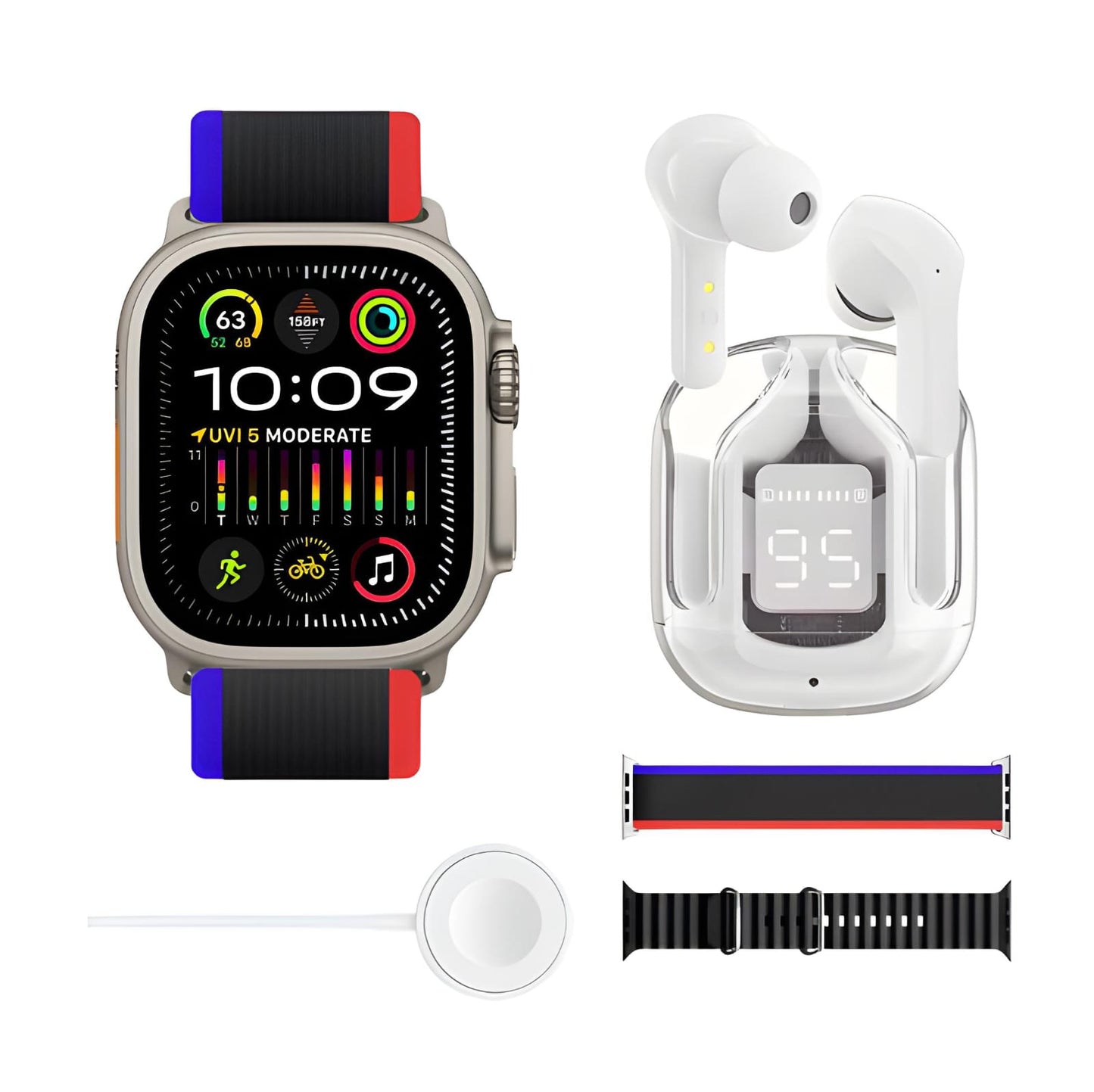 D100 sports watch+Acefast T6 True Wireless Stereo Earbuds