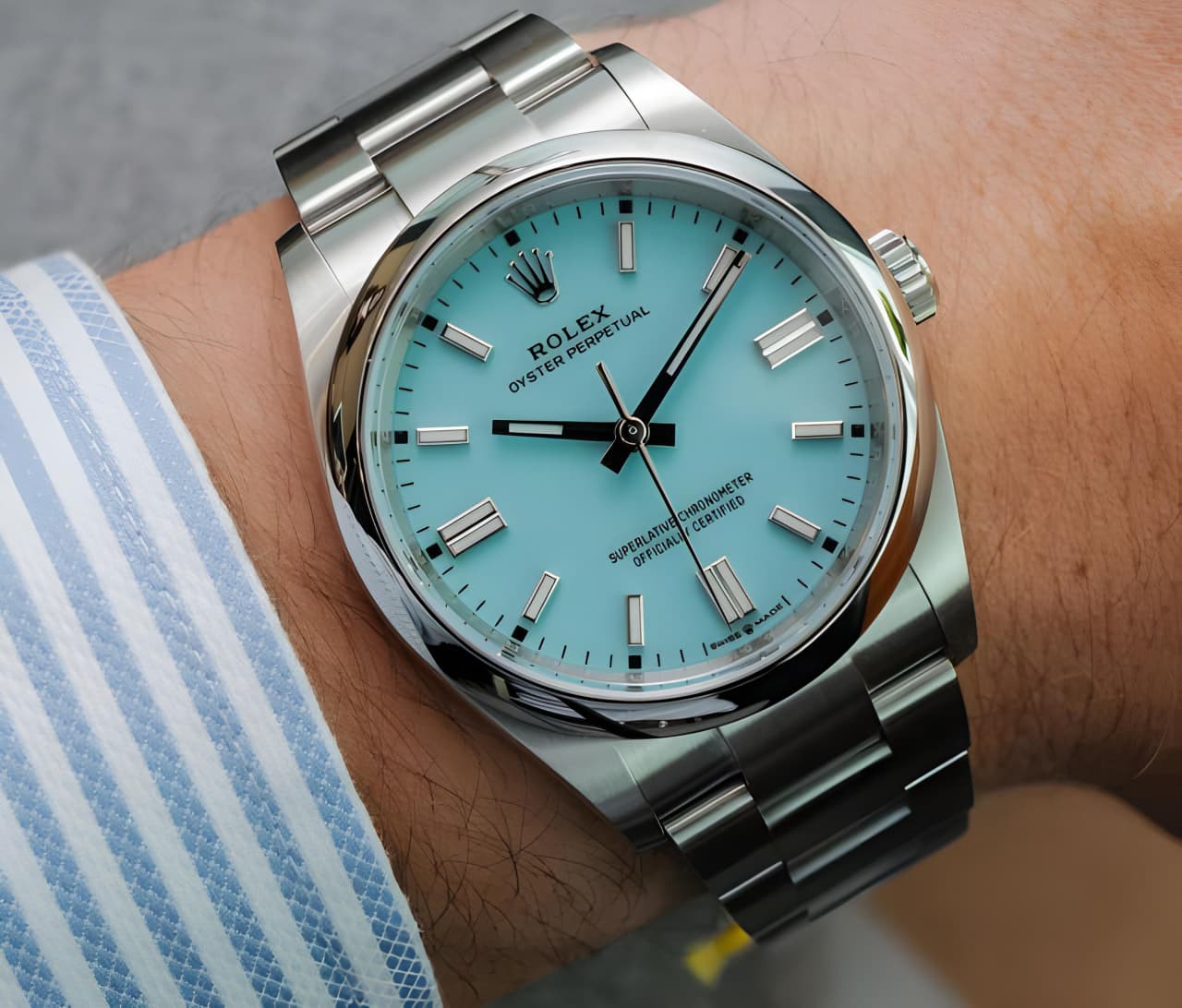 Rolex Oyster Perpetual-"Tiffany Blue"