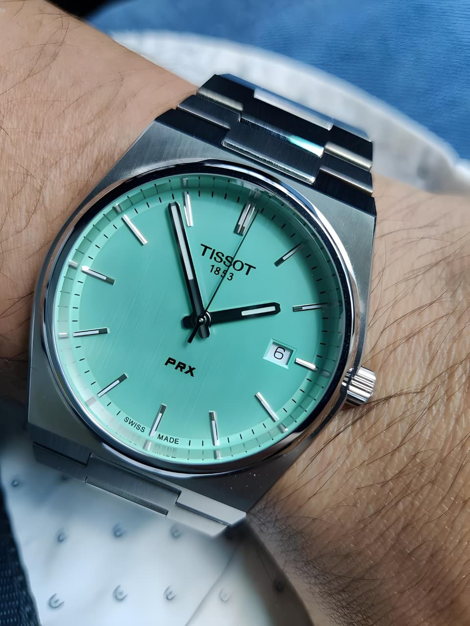 Tissot PRX Mint Green Dial Watch