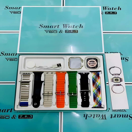 Y60 Ultra 7in1 Smartwatch Gift Box Set