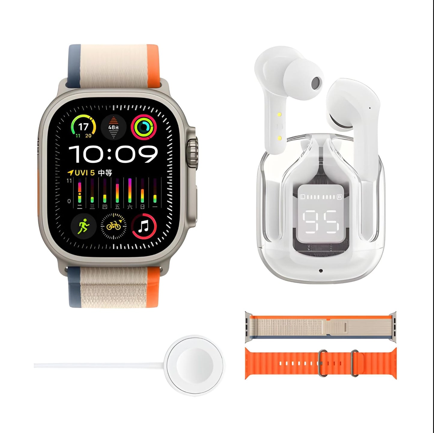 D100 sports watch+Acefast T6 True Wireless Stereo Earbuds