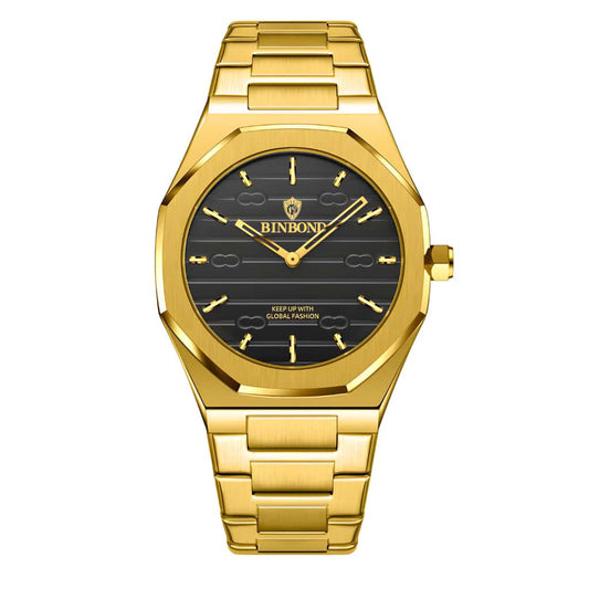 BINBOND 818 Stainless Steel Quartz Fashion Watch