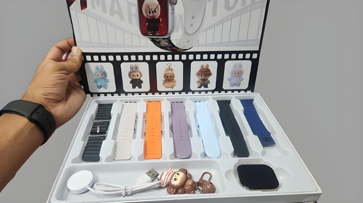 L800 Promax Smart Watch 7straps 1toys Labubu Montre